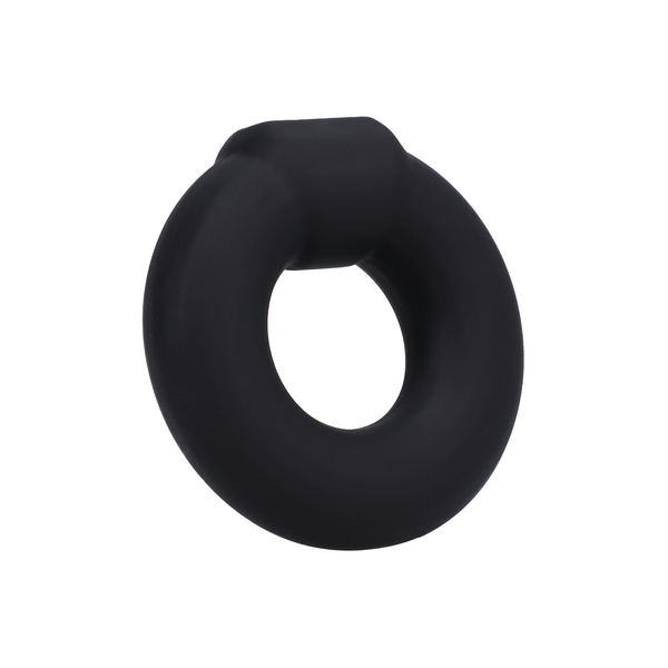 Anneau pénien en silicone THE MEGA RING 23 mm Noir