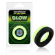 Cockring en silicone Phosphorescent THE BIG O 32 mm Noir-Vert