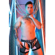 Boxer Jock Dickmatizado Preto-Branco