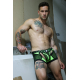 Boxer Jock Dickmatized Black-Green neon