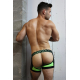 Boxer Jock Dickmatized Black-Green neon