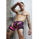 Boxer Jock Dickmatized Nero-Rose neon