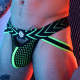 Calzino Dickmatized Nero-Verde neon