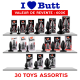 SEXTOYS MEGA PACK 30 PLUGS BLACK