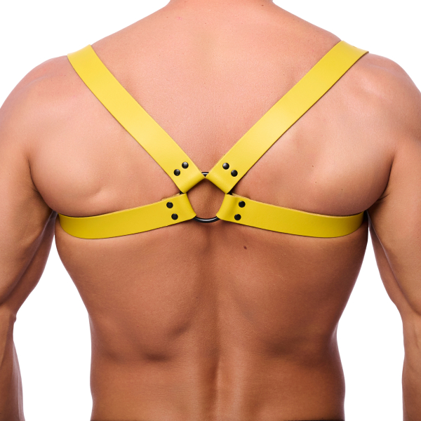 Harnais en cuir Shoulder Jaune