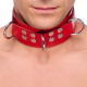 Collier en cuir Ultra Rouge