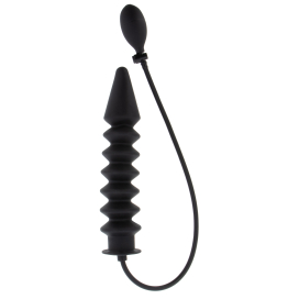 Dildo gonfiabile a coste Expert 28 x 6 cm nero