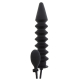 Dildo insuflável com nervuras Expert 28 x 6 cm Preto