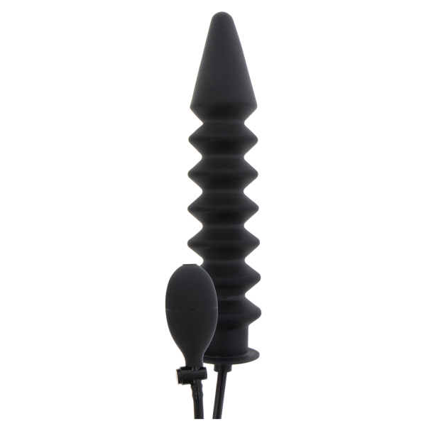 Dildo insuflável com nervuras Expert 28 x 6 cm Preto