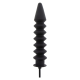 Dildo insuflável com nervuras Expert 28 x 6 cm Preto