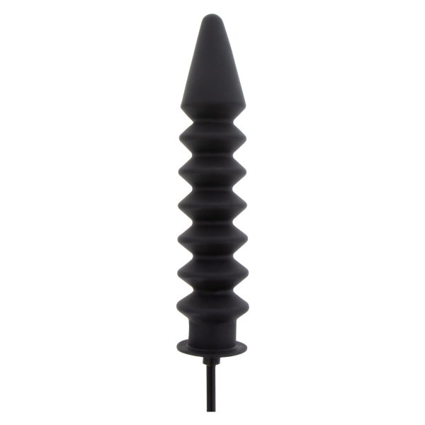 Dildo gonfiabile a coste Expert 28 x 6 cm nero