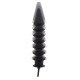 Gode gonflable en silicone EXPERT RIBBED 28 x 6 cm Noir