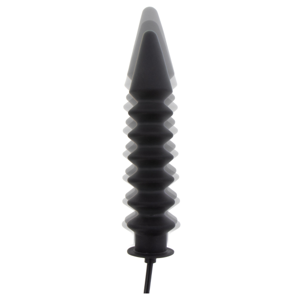 Dildo gonfiabile a coste Expert 28 x 6 cm nero