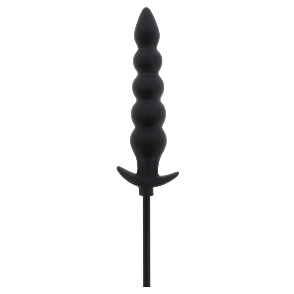 Hidden Desire Extreme Inflatable Ribbed Plug - Advance Black