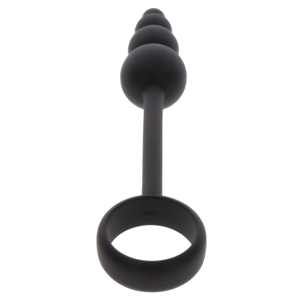 ToyJoy Manpower Anal Plug & Cock Ring Black