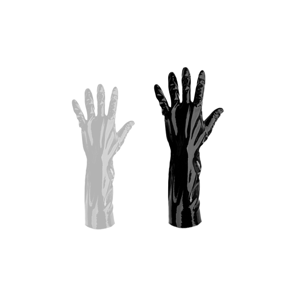 Latex Gloves - X Large - Black