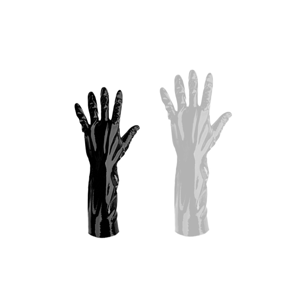 Latex Gloves - Large - Black