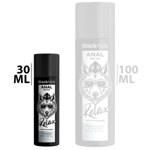 Black Hole BLACK HOLE - ANAL REPAIR WATER BASED RELAX WITH HYALURON 30 ML