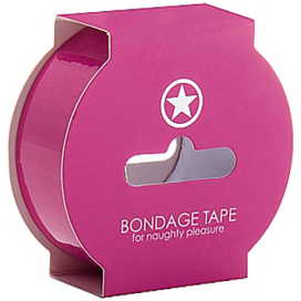 Fita bondage cor-de-rosa 17,5 m