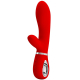 Vibro Conejo Thomas 11 x 3,8cm Rojo