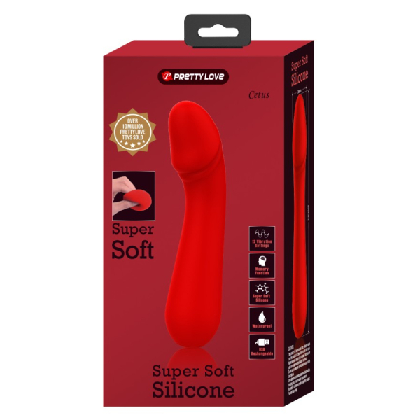 Stimolatore prostatico CETUS 15 x 3,5 cm rosso