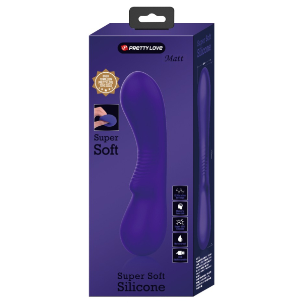 Vibrating Prostate Stimulator Matt 15 x 4cm Indigo