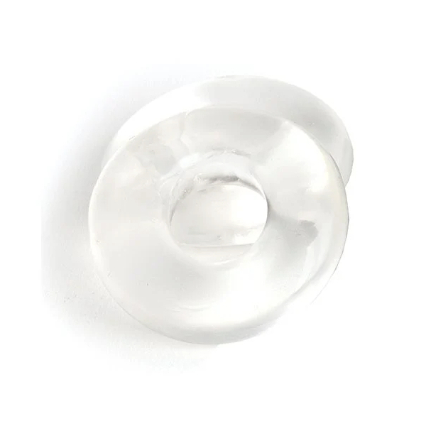 Lot de 2 Cockrings souples Stacker 20 mm Transparents