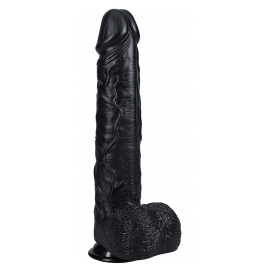 Real Rock Dildo Extra Longo 29 x 7cm Preto