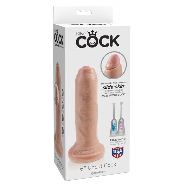 Consolador UNCUT KingCock 15 x 3,8 cm