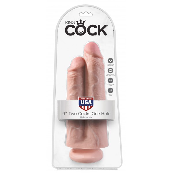 Double gode One Hole King Cock 23 x 9 cm