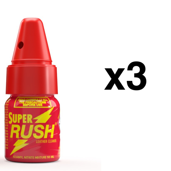 SUPER RUSH 10ml + Bouchon Inhalateur x3