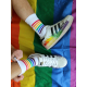 Chaussette Socks PRIDE Blanches