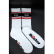 White Socks Sk8erboy Deluxe White-Red