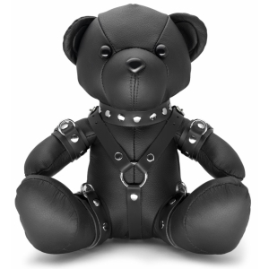 The Red Ours en cuir EDDY The BDSM Teddy Bear Noir + Boite