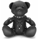 Ours en cuir EDDY The BDSM Teddy Bear Noir + Boite