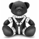 Ours en cuir EDDY The BDSM Teddy Bear Blanc + Boite