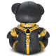 Ours en cuir EDDY The BDSM Teddy Bear Jaune + Boite