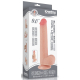 Dildo con borsetta scorrevole in pelle 17 x 3,5 cm