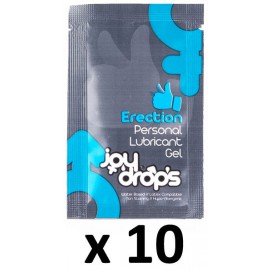 Joy Drops Dosetas de lubricante con efecto de erección dura 5ml x10