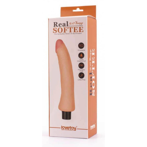 Dildo vibrerend Real Softee 18 x 4.5cm