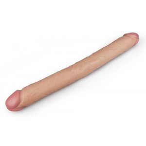 LoveToy Dildo Duplo Realístico Slim 44 x 4,5cm