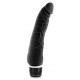 Dildo Vibratório Silicone Slim 15 x 4,5 cm Preto