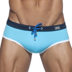 Addicted Plain Swim Briefs Blue