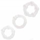 Set of 3 transparent Power Plus cock rings