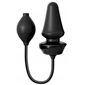 Anal Fantasy Tapón de silicona inflable 9,5 x 5,5 cm Negro