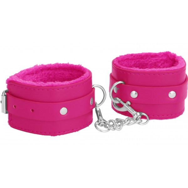 Plush Pink Wrist Cuffs