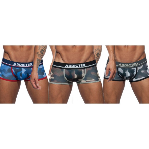 Camouflage Mesh Push Up Boxer Pack