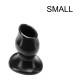 Plug Tunnel Pig-Hole nero Small - 7 x 4,5 cm