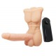 Homem maior dildo flexível e vibrador 13 x 3,5 cm