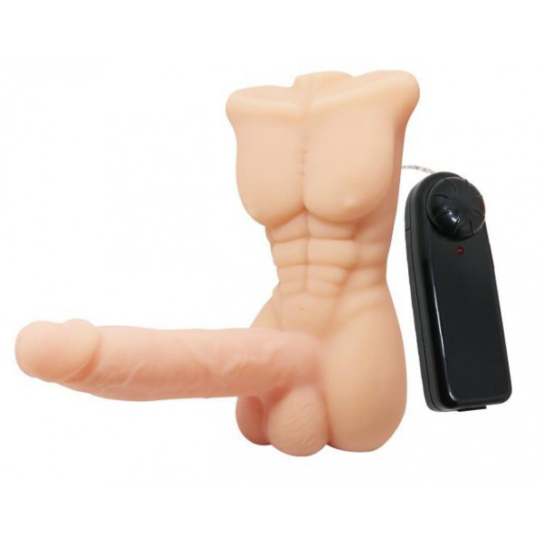 Dildo flessibile e vibrante Bigger Man 13 x 3,5 cm